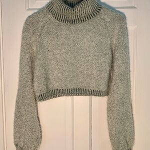 Altar'd State Soft Gray Turtleneck Sweater